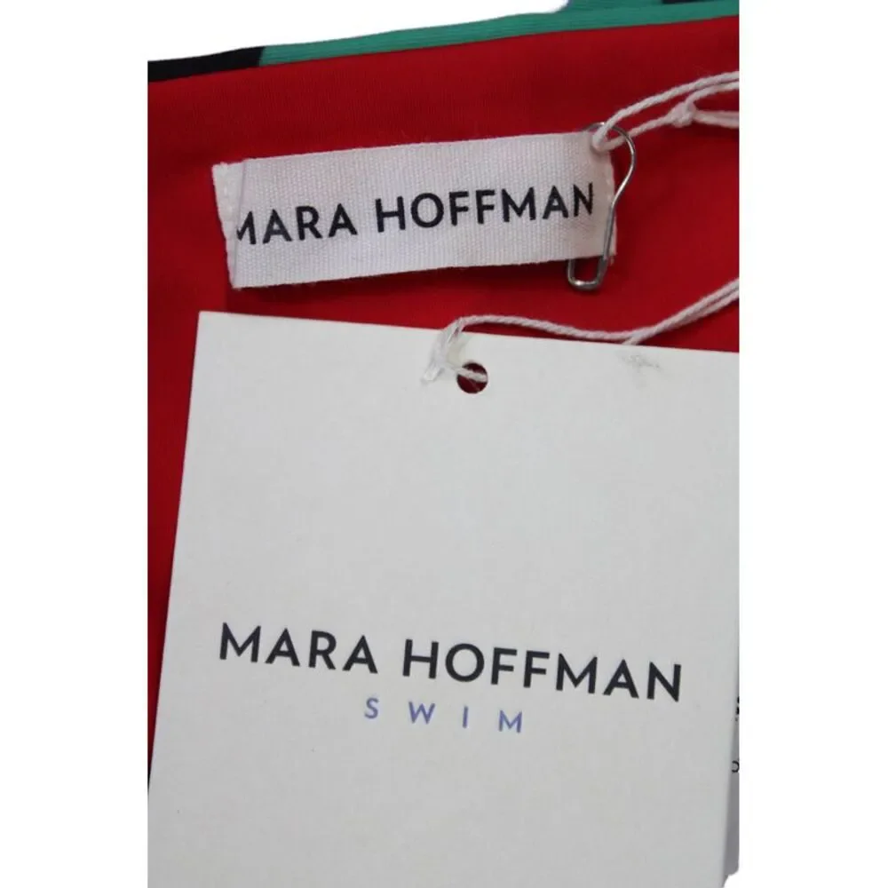 Mara Hoffman Swim Womens Stretch Abstract Bikini Bottom Multicolor Size M